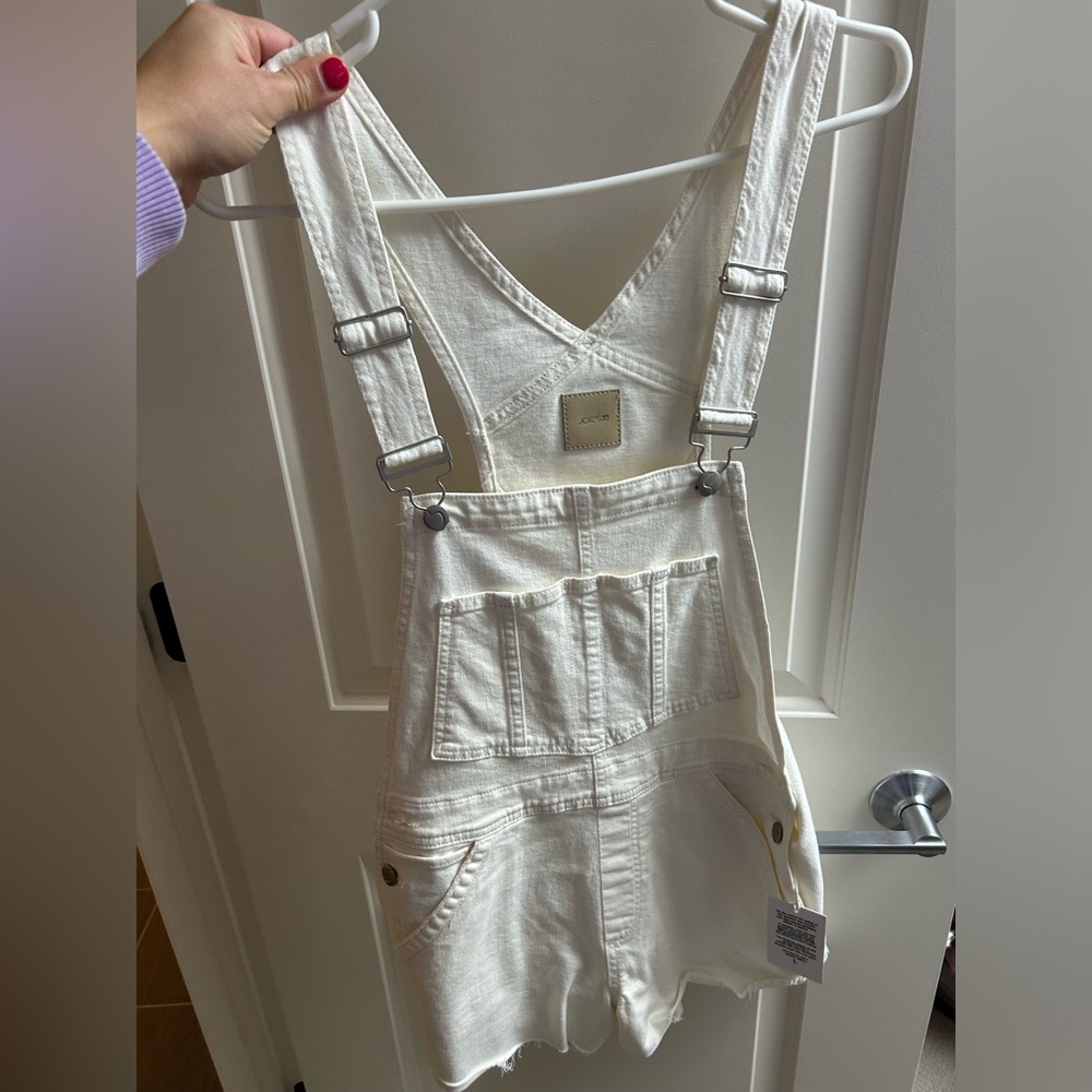 Joe’s denim white overalls new with tags